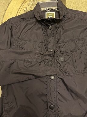 G-Star Raw Cargo Line Mens M Nylon Field Jacket Navy Blue Utility 1101-RCGS RD